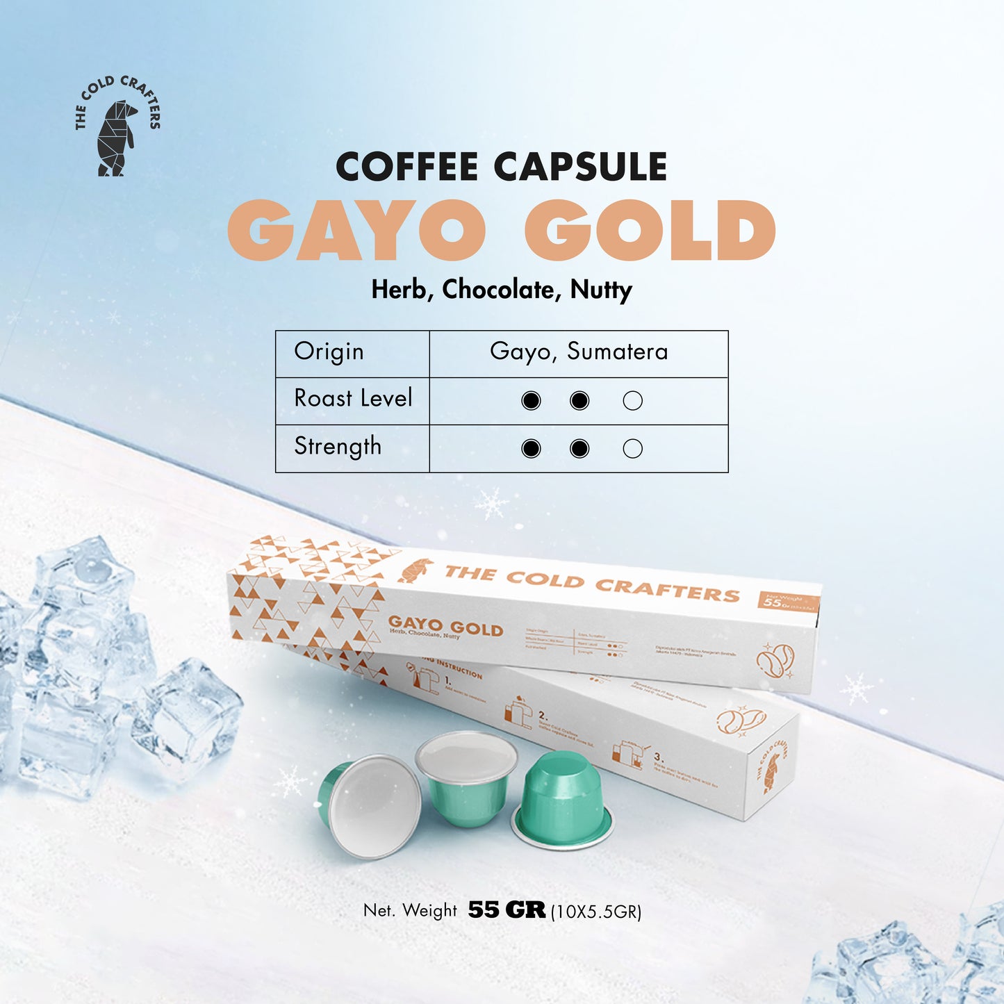 Iced Coffee Capsule/Es Kapsul Kopi - Gayo Gold Nespresso Compatible