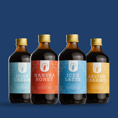 Flavored Cold Brew Latte Bundle Pack (4 Bottles)