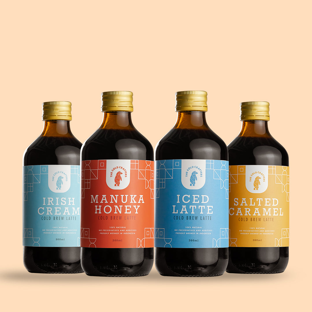 Flavored Cold Brew Latte Bundle Pack (4 Bottles)